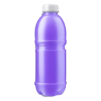 A plastic purple water bottle with a handle is a portable container designed to hold and transport water or other beverages sticker