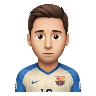 Messi that look like he have seen something weird sticker