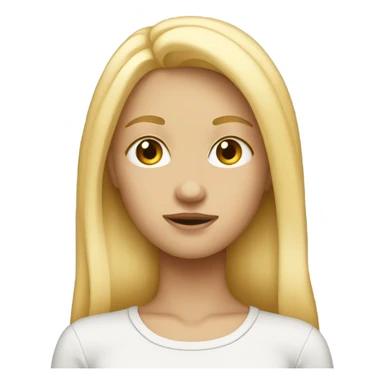 Blonde girl who doesn’t know  sticker