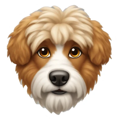 fluffy red/blonde-haired fluffy kokoni greek dog  sticker