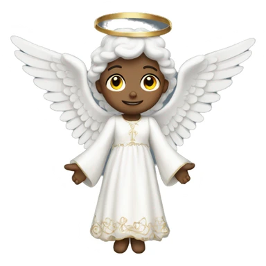 white Victorian Angel sticker