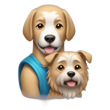 Chinese with a dog sticker