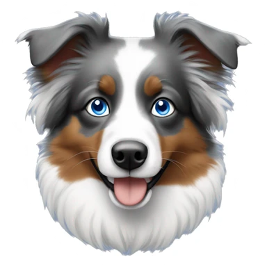 Mini aussie blue eyes sticker