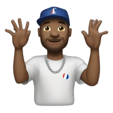 france rap une main lave l’autre alpha wann sticker