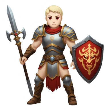 Animated warrior from Path of Exile 2 sticker