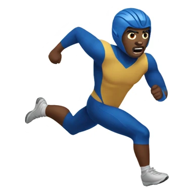 the blue flash running sticker