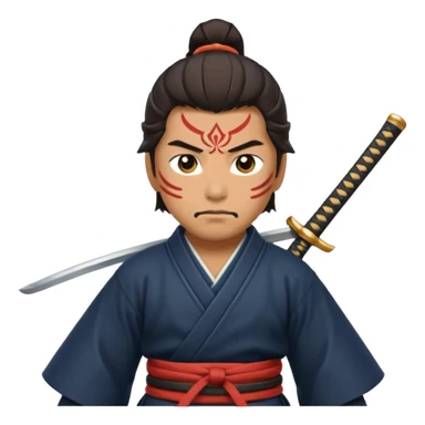 Samurai with Naginata sticker