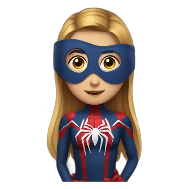spidrman help girl sticker
