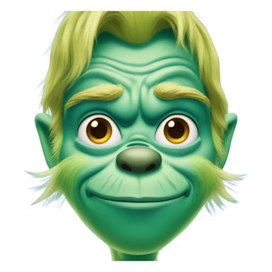 The grinch but he is blue and has a gold chain on sticker