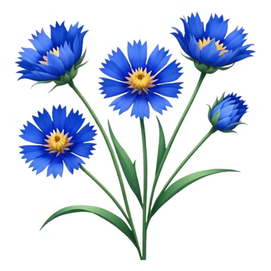cornflowers sticker