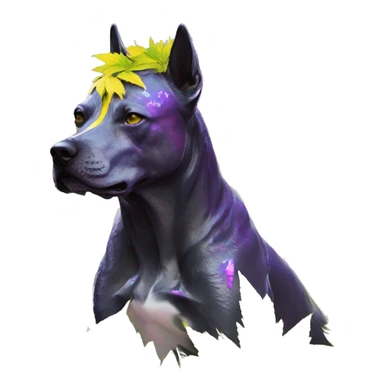 420 .Zombie_ Vaporwave black holographic oilslick zombie unicorn dog smoking yellow caution tape hemp leaves Pegasus hemp plants sticker