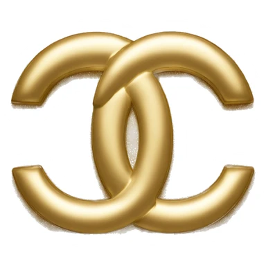 Chanel golden logo sticker