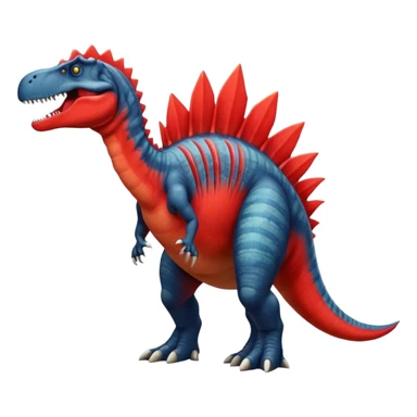 Spinosaurus with a large red spine sticker