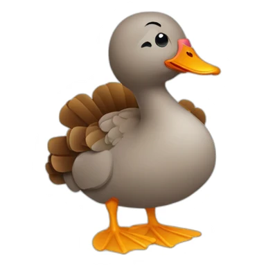 Turkey Duck sticker