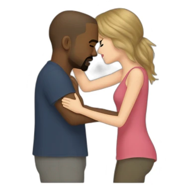 kanye west and taylor swift hug sticker