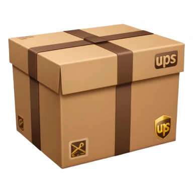 UPS delivery parcel sticker