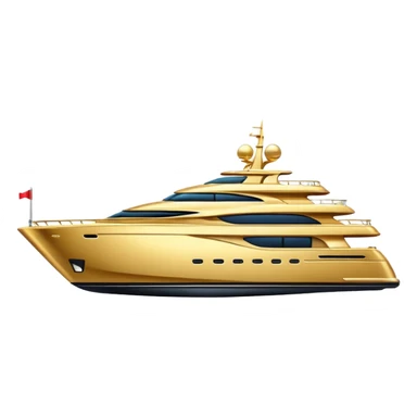 golden yacht sticker