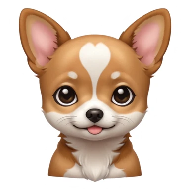 very cute big eyes kawaii chihuahua sticker
