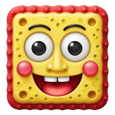spongebob in red  sticker