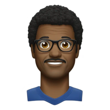 Reggie Jackson nba with glasses sticker