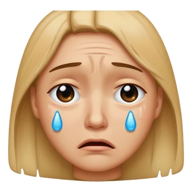 Crying so hard sticker