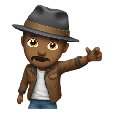 Papa qui dab sticker