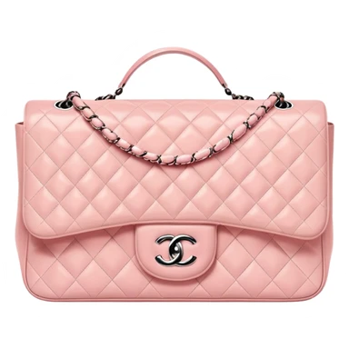 Pastel pink Chanel classic flap  sticker