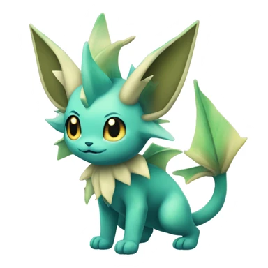 Vaporeon-Leafeon full body sticker