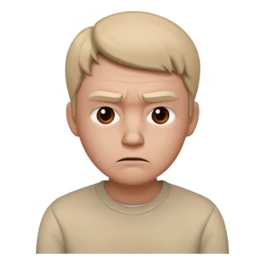 disapointment people, 3D sticker