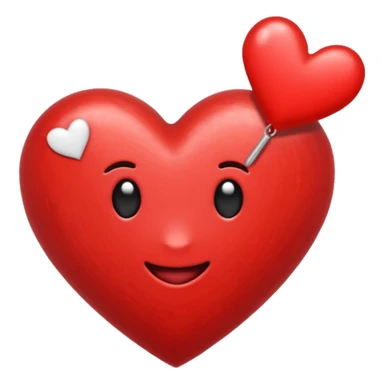 Emoji con el corazón flechado sticker