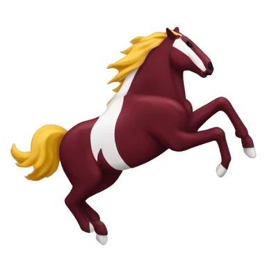 maroon and gold bronco sticker