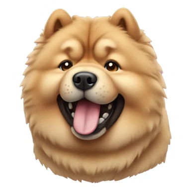 A happy chow chow  sticker