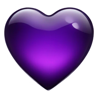 glass dark purple heart  sticker