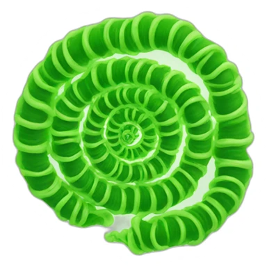 spiral algae sticker