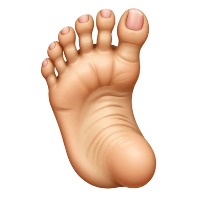 Toe flipping the middle toe sticker