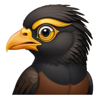 A common myna bird emoji sticker
