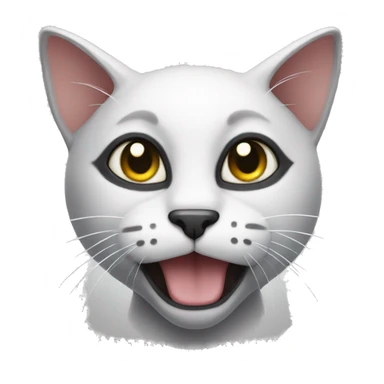 black cat with white win sticker