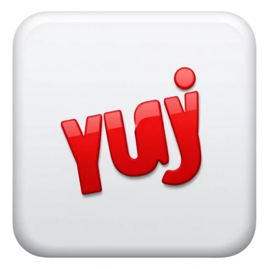 Red square and YAEY in white letters sticker