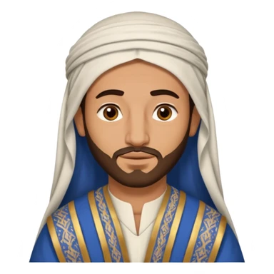 boaz - arab man from the bible sticker