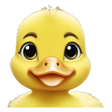 Baby duck face sticker