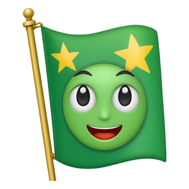 bandiera verde sticker