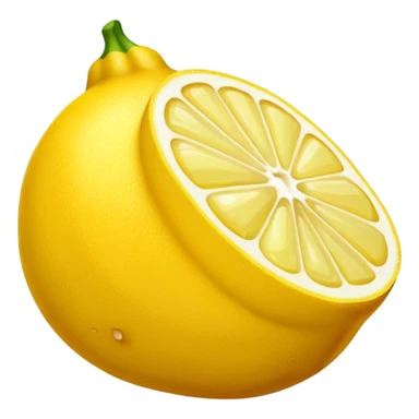 A squished lemon sticker