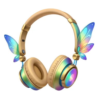 fairy headphones sticker
