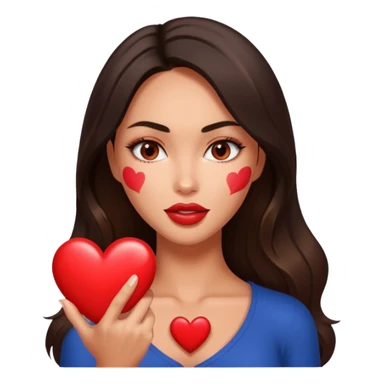 A heart emoji for a raging hot girl who looks like megan fox. Just an absolute rocket. sticker
