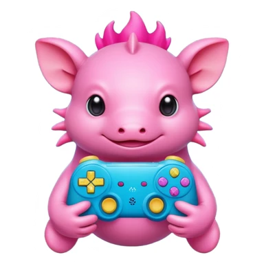 Axolotl gaming sticker