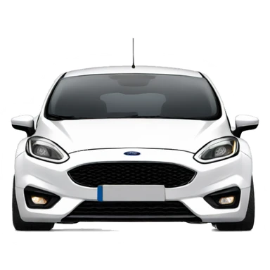 White Ford fiesta mk7 sticker