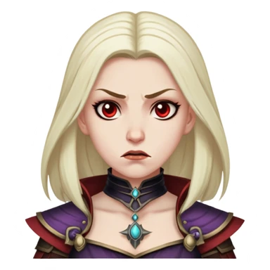 Umbralma from Baldur's Gate 3 with angry expression sticker