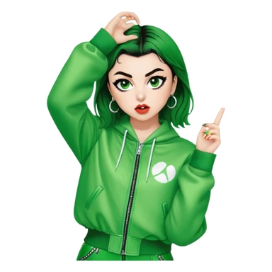 Charli xcx brat green concert  sticker