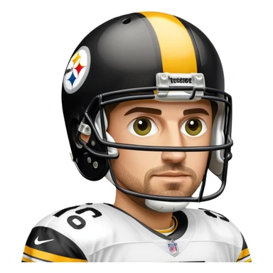 Aaron Rogers Steelers sticker