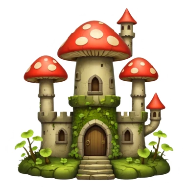 gloomy mushroom castle sticker